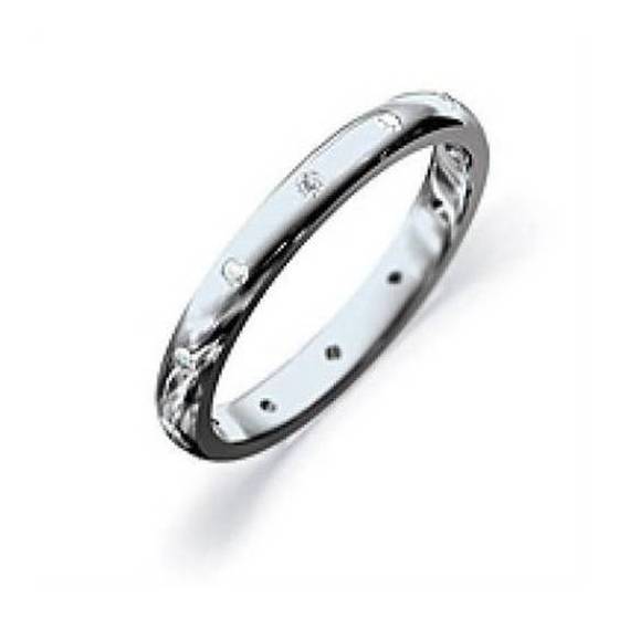 3mm Round Diamond Wedding Ring