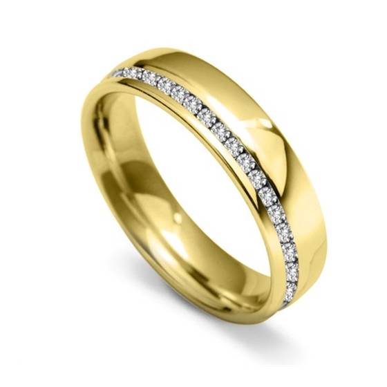 5mm Round Diamond Full Set Wedding Ring