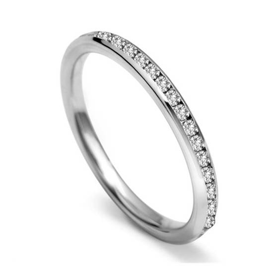 2.5mm Full Set Round Diamond Wedding Ring