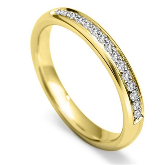 3mm Round Diamond 40% Wedding Ring