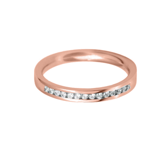 2.5mm Round Diamond 40% Wedding Ring