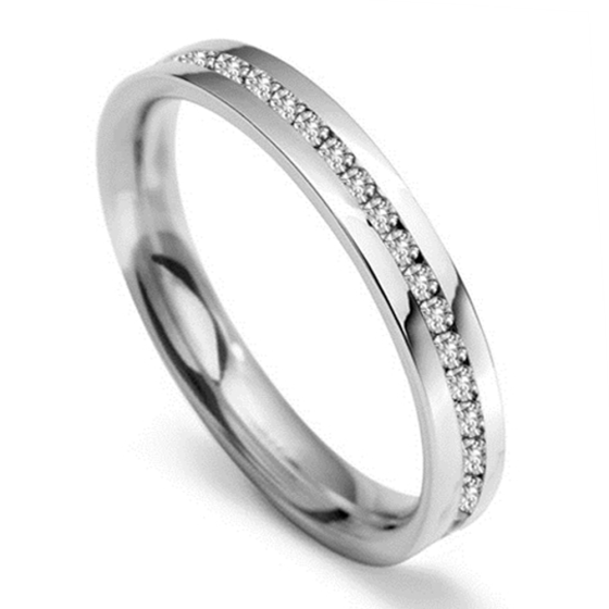 3.5mm Round Diamond 40% Wedding Ring