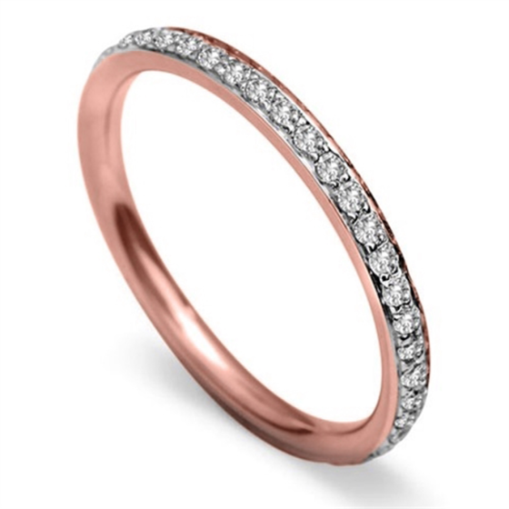 2mm Round Diamond 40% Wedding Ring