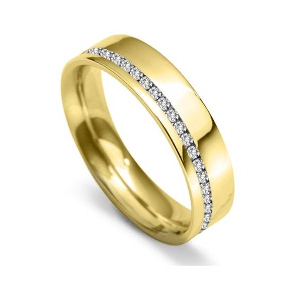 5mm Round Diamond 40% Wedding Ring