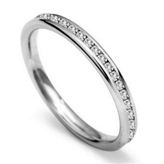 2.5mm Round Diamond 40% Wedding Ring