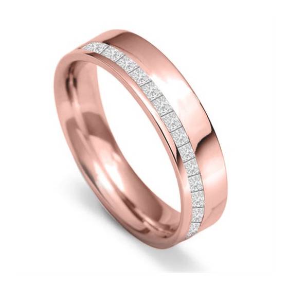 5mm Offset 60% Diamond Wedding Ring