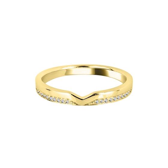 0.10ct Round Diamond Shaped Wedding Ring