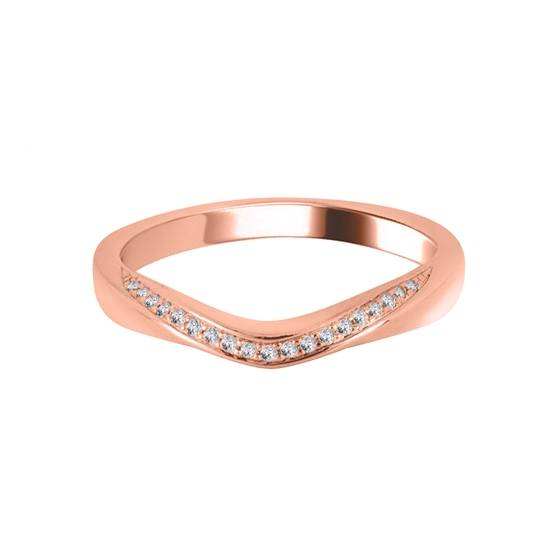 0.15ct Round Diamond Shaped Wedding Ring
