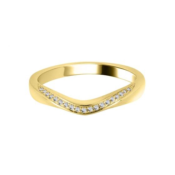 0.15ct Round Diamond Shaped Wedding Ring