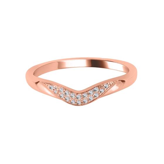 0.10ct Round Diamond Shaped Wedding Ring