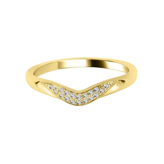 0.10ct Round Diamond Shaped Wedding Ring