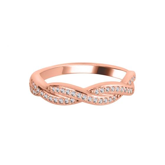 0.25ct Round Diamond Shaped Wedding Ring