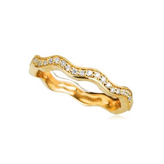 2.5mm Shaped Diamond Wedding Ring