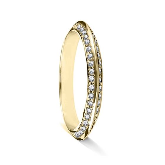 3mm Shaped Diamond Wedding Ring