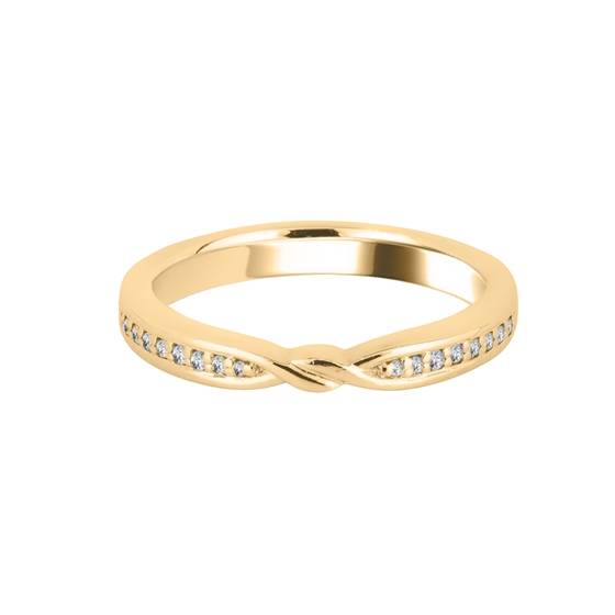 0.10ct Round Diamond Shaped Wedding Ring