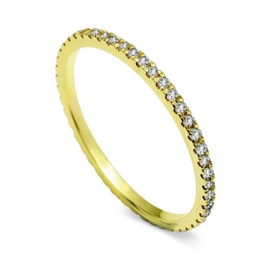 Full Set Round Diamond Vintage Wedding Ring