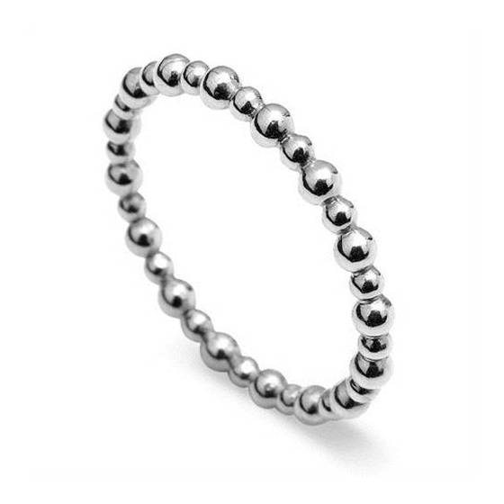 Vintage Style Beaded Wedding Ring