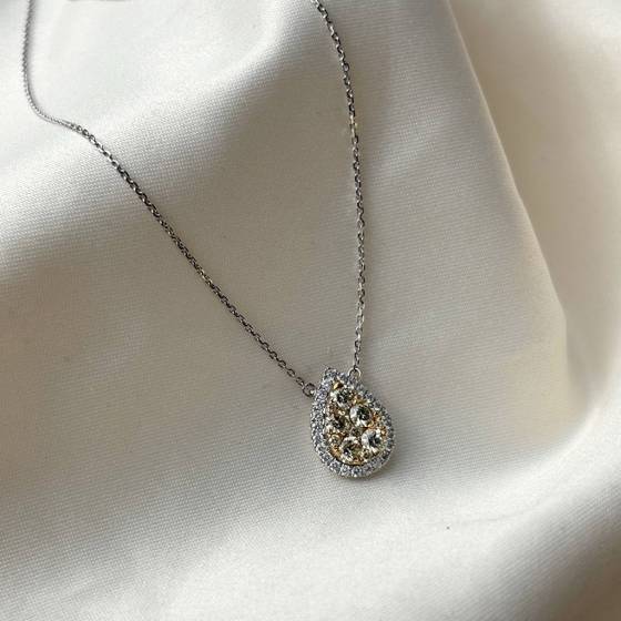 1.20ct VVS/F-G Round Cut Natural Diamond Designer Pendant