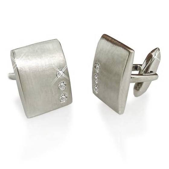 Diamond Set Mens Cufflinks