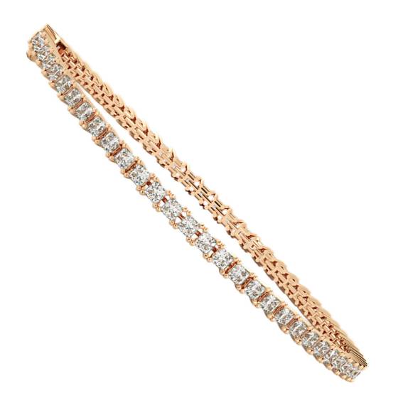 Princess cut SANIA Diamond Tennis Bracelet