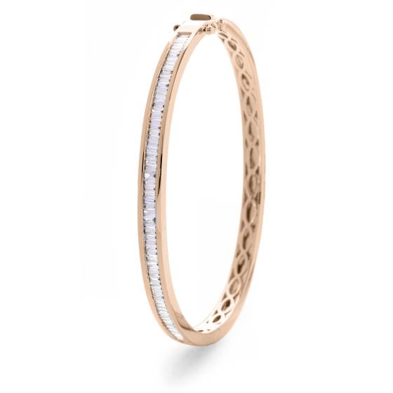 HBPDB060 Princess cut Channel Set Designer Diamond Bangle