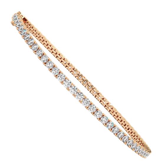 SERENA Round cut Classic 4 Prong Diamond Tennis Bracelet