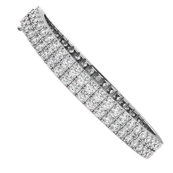 MARTINA Round Doubles Diamond Tennis Bracelet