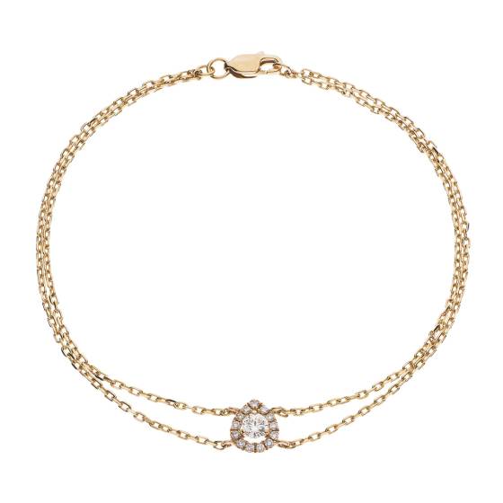 HBRDR037 Pear Shape Delicate Diamond Bracelet