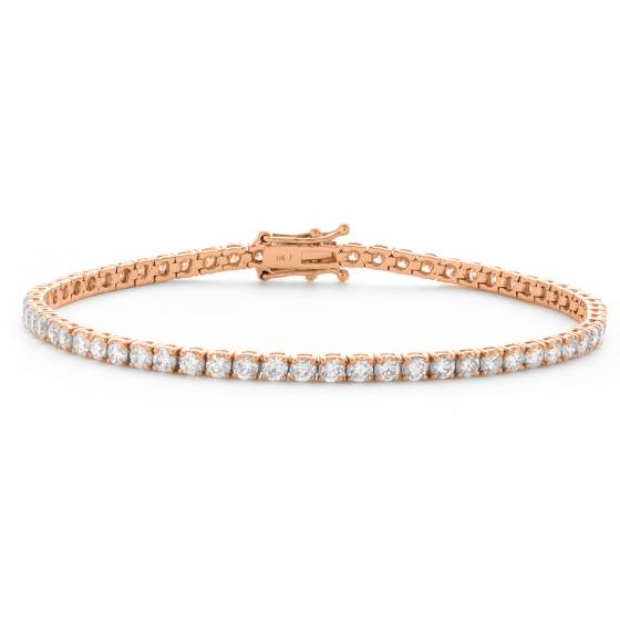 HBRSR072 Single Row Round Diamond Tennis Bracelet