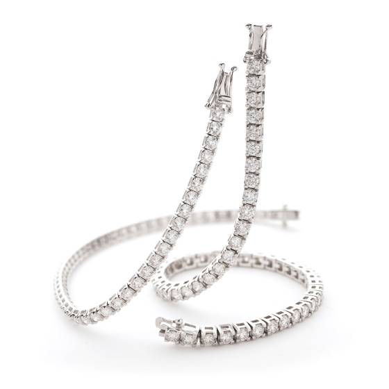 HBRSR074 Claw Set Single Row Diamond Tennis Bracelet