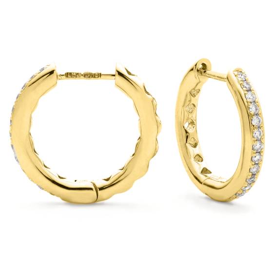 HER170 Brilliant Cut Hoop Diamond Earrings