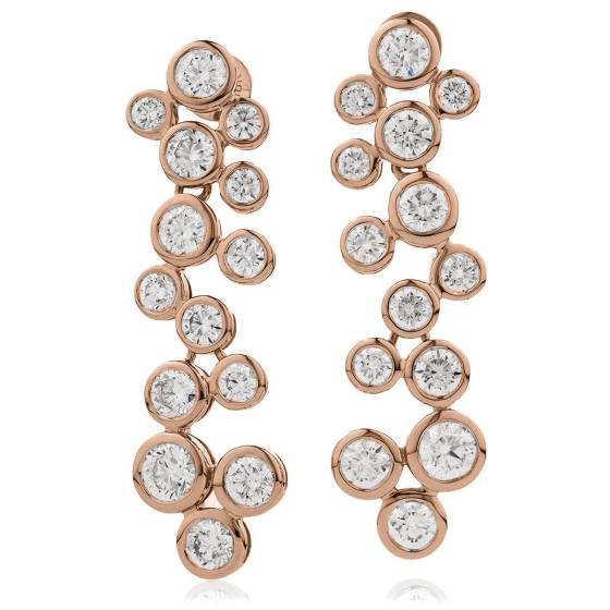 HER215 ZigZag Diamond Drop Earrings
