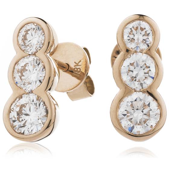 HER216 Trilogy Journey Diamond Earrings