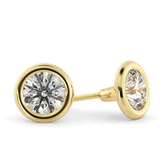 HER46 Round Stud Diamond Earrings
