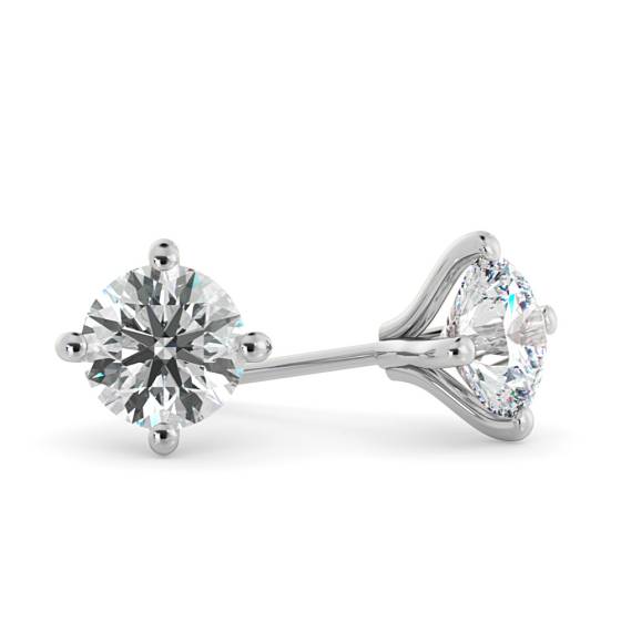 HER56 Round Stud Diamond Earrings
