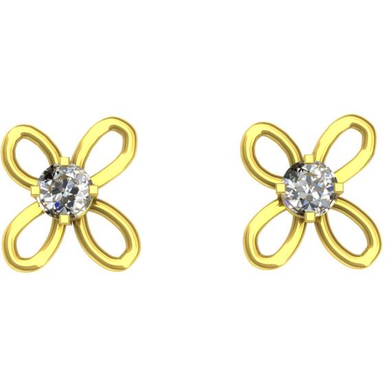HER6 Round Flower Designer Earrings