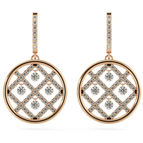 HERDR73 Round Designer Diamond Earrings