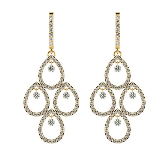 HERDR75 Round Designer Diamond Earrings