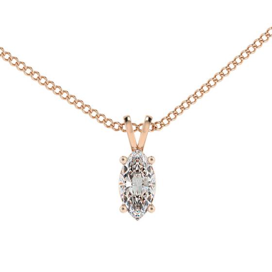 HPM51 Marquise Solitaire Pendant