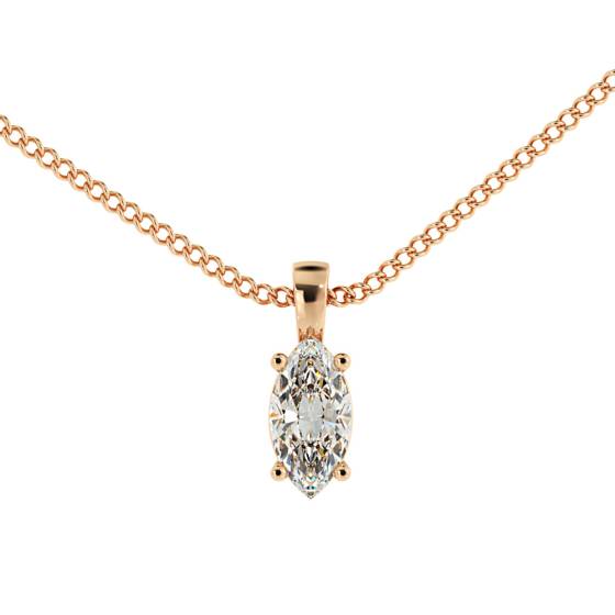 HPM55 Marquise Solitaire Pendant