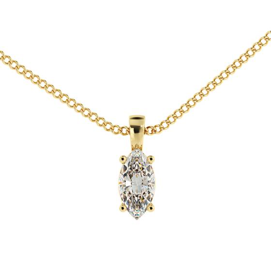 HPM55 Marquise Solitaire Pendant