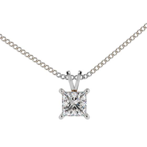 HPP49 Princess Solitaire Pendant
