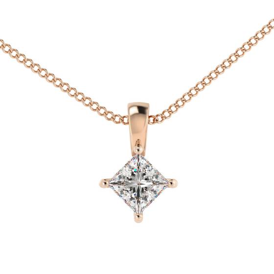 HPP52 Princess Solitaire Pendant