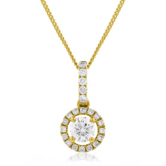 HPR150 Round cut Designer Diamond Pendant