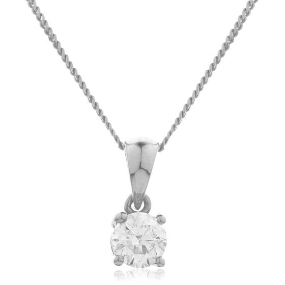 HPR2473 Round Solitaire Pendant