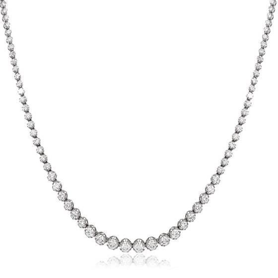 HPR2533 Illusion & Half Set Necklace