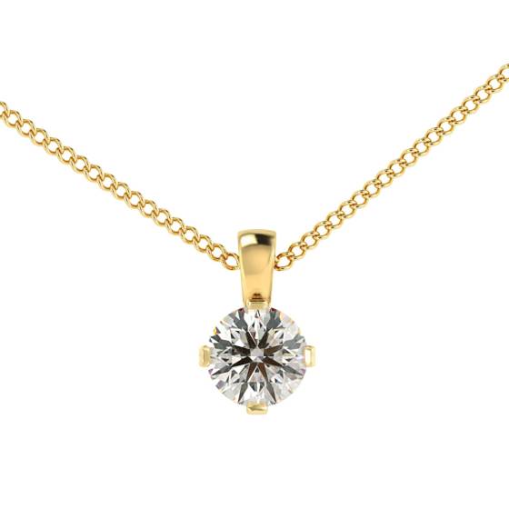 HPR39 Round Solitaire Pendant