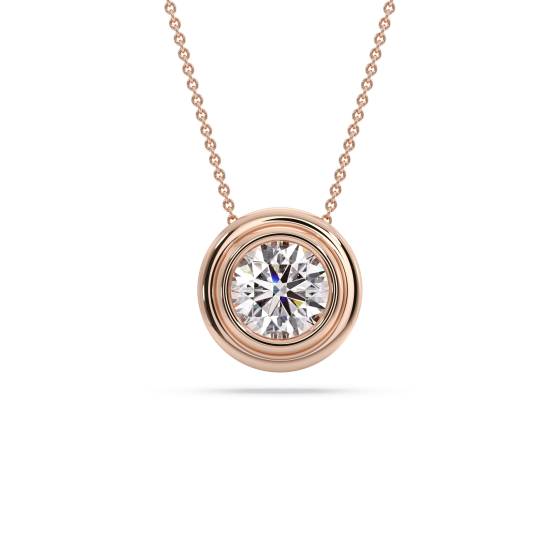 HPR3 Round Solitaire Diamond Pendant