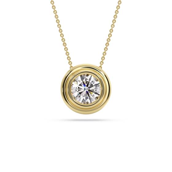 HPR3 Round Solitaire Diamond Pendant