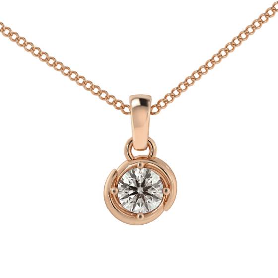 HPR58 Round Solitaire Pendant